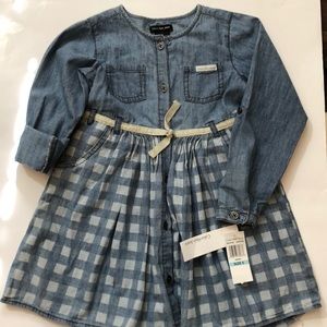 Calvin Klein Jeans Girls Long Sleeve Dress Size 5